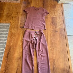 Figs Mauve Scrub Set